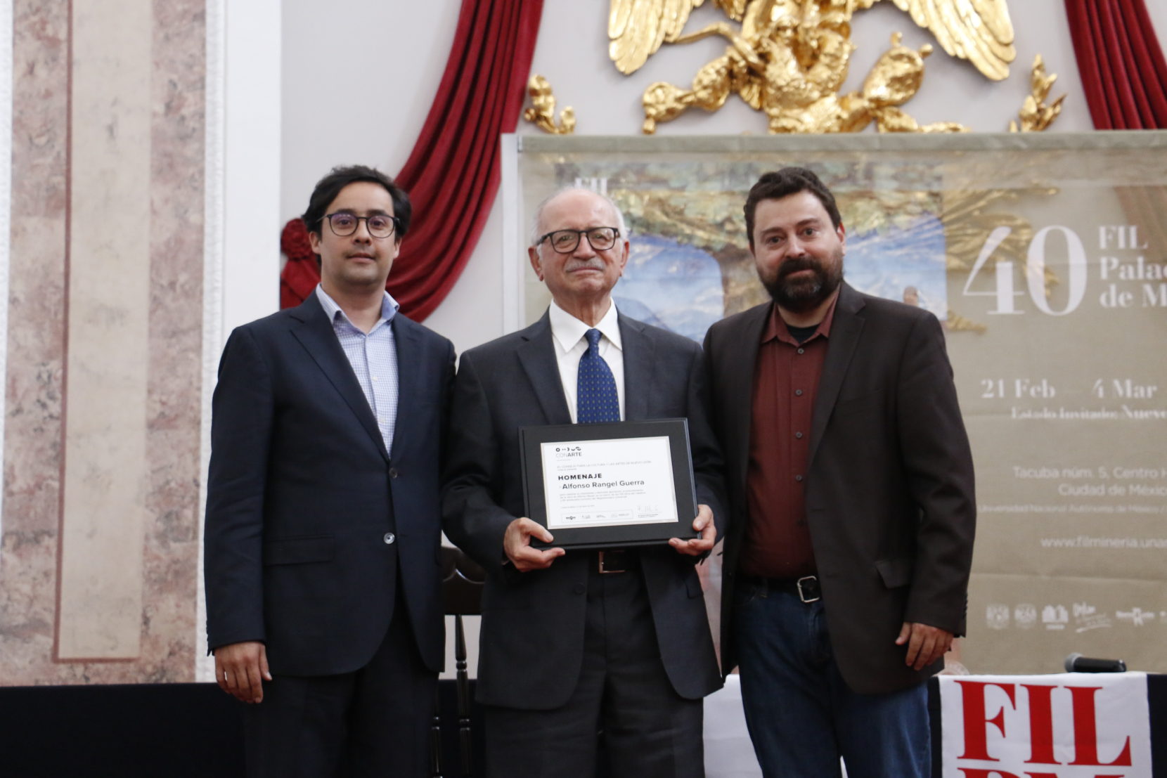 Rinden homenaje a don Alfonso Rangel Guerra : CONARTE Nuevo León