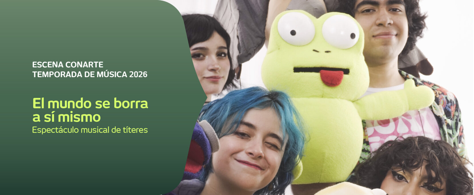 Flyer de Temporada de Música 2026 I El mundo se borra a sí mismo