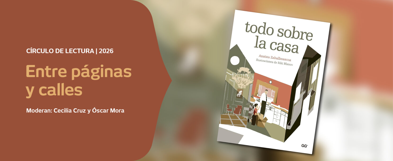 Flyer de Círculo de lectura I Entre páginas y calles – Octubre 2026