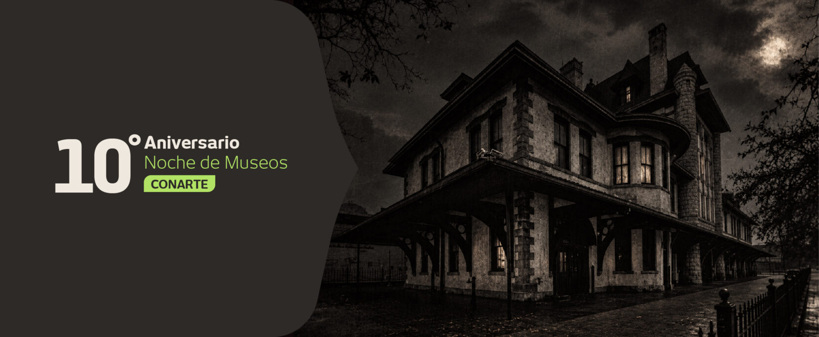 Flyer de Noche de Museos I La casa a oscuras