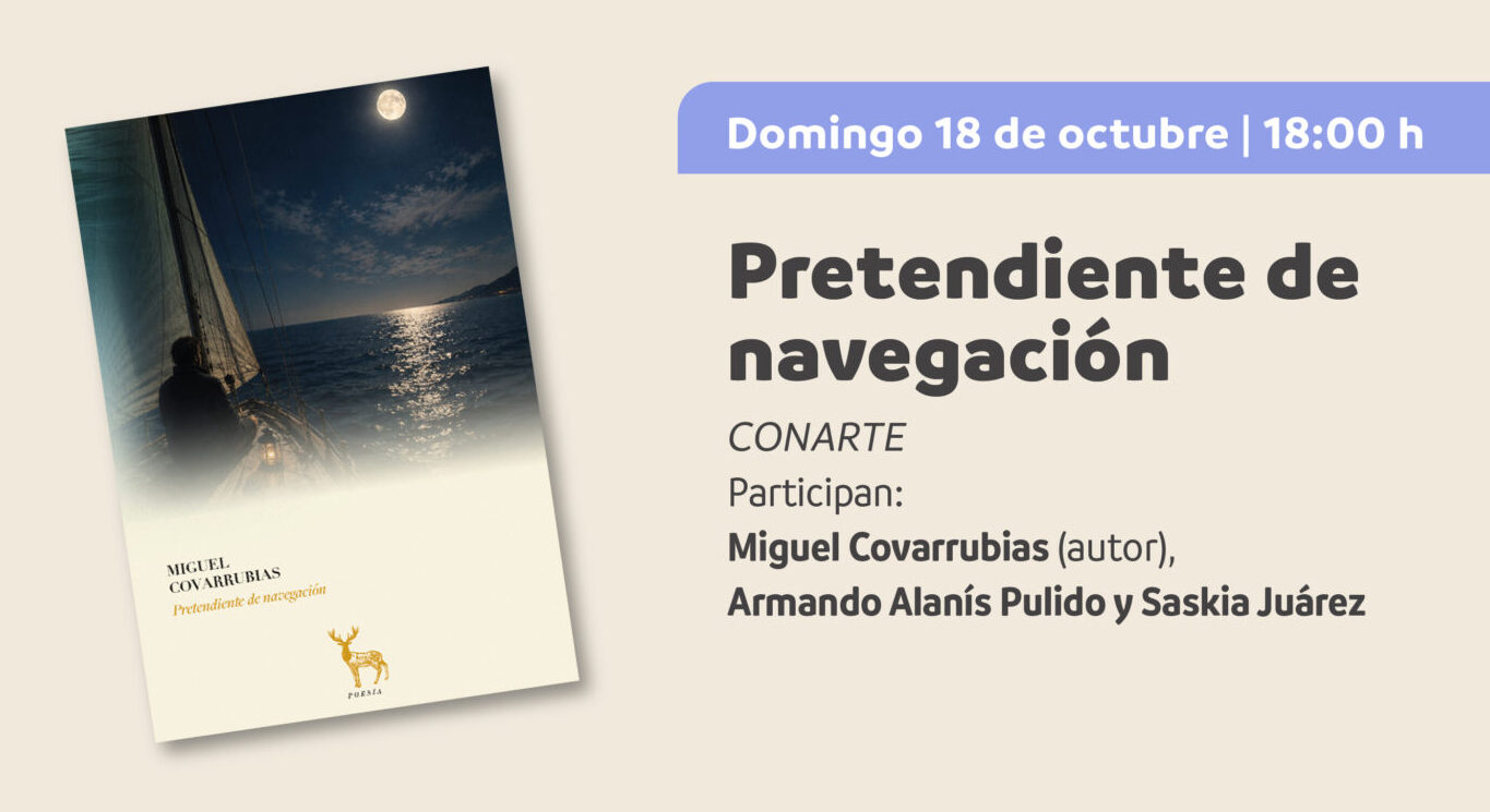 Flyer de Presentación de libro I Pretendiente de navegación – FILMTY2026